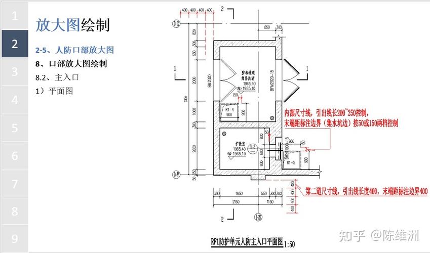 人防口部放大图指导 人防工程设计的关键环节